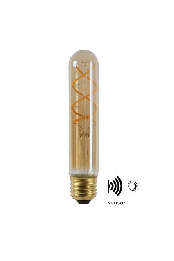 Lucide T32 TWILIGHT SENSOR - Filament lamp - Ø 3 cm - LED - E27 - 1x4W 2200K - Amber - uit